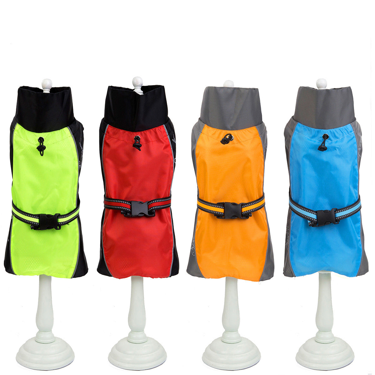Raincoat for large dogs "Kalm Husky" with safe closure