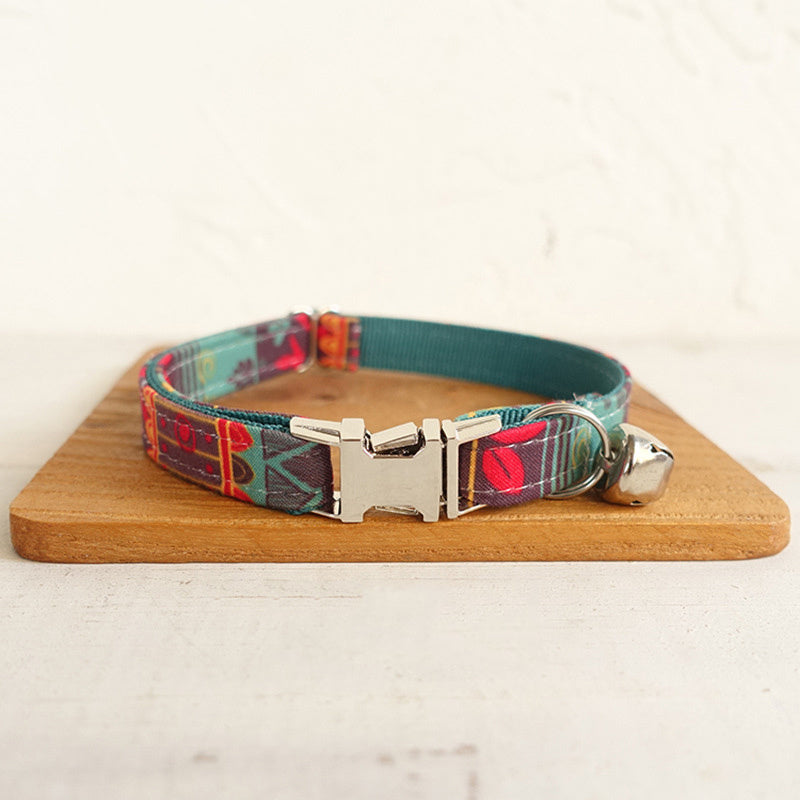 "Blue Moon" Adjustable Nylon Pet Collar - Style, Safety and Comfort for Your Four-Legged Friend
