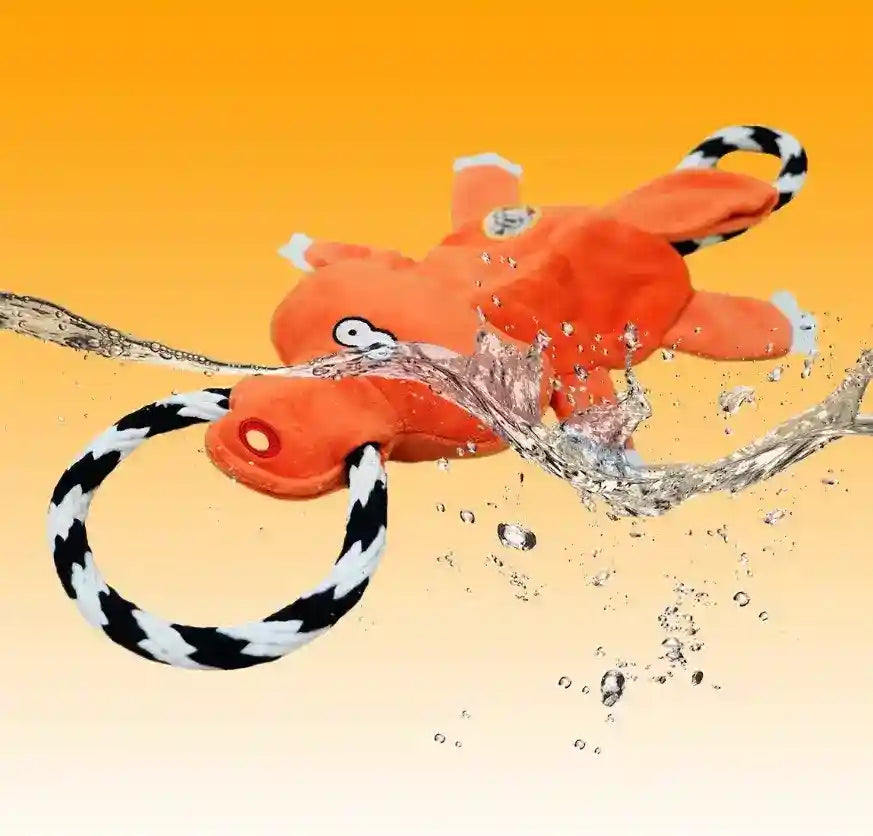 カモノハシのロープおもちゃ 犬用 - 丈夫な綱引き用