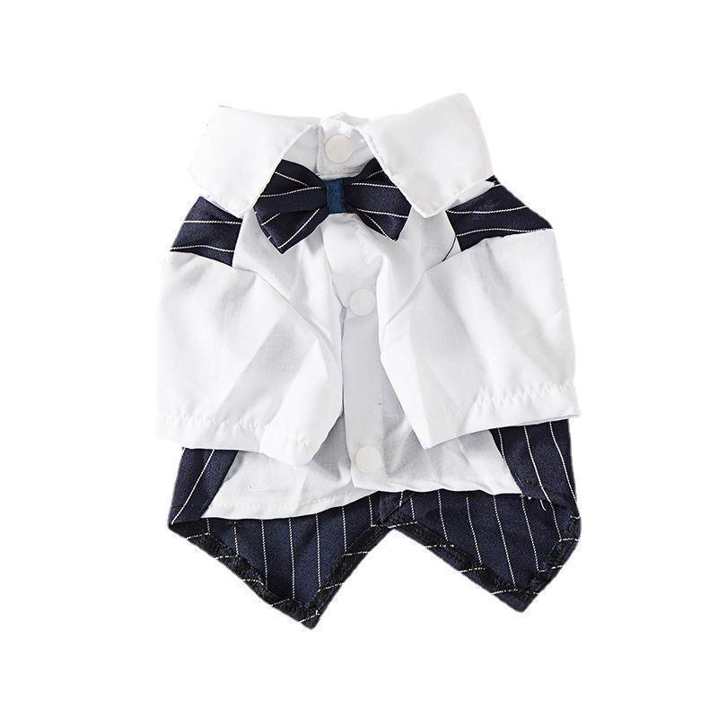 Elegant Dog Formal Dress with Bow Tie