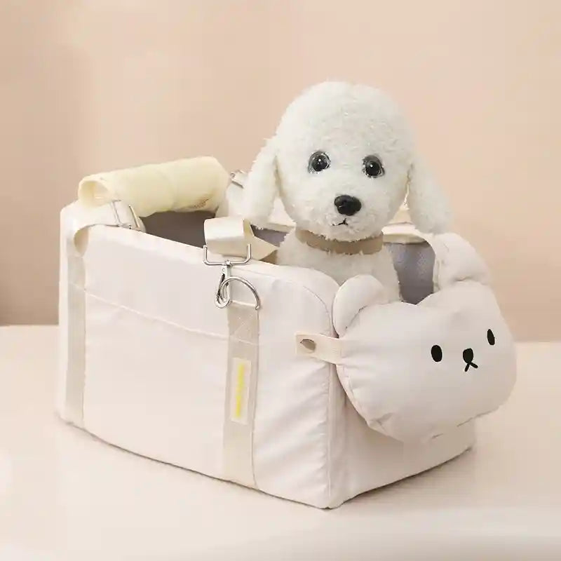 Trasportino Auto Cani Gatti Fluffy Baby - Sicuro Viaggio