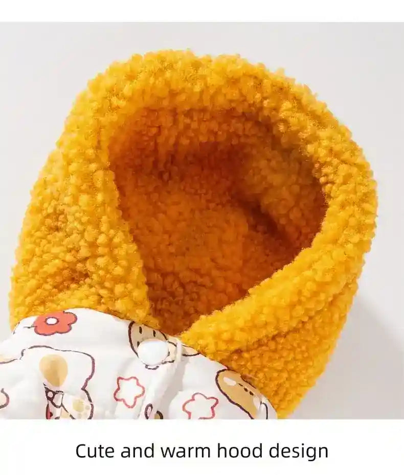 Cappotto Strawberry Cani 4 Zampe - Pile Imbottito Cappuccio by Dog Moda