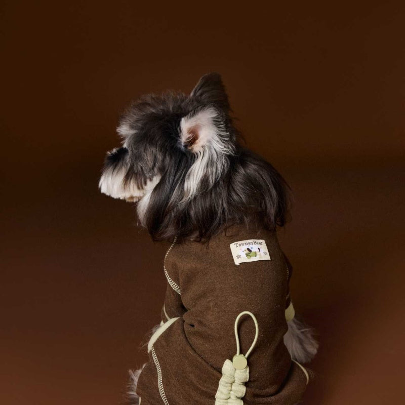 Tawney Bear Dog Onesie - Stretchy Comfort Pajamas
