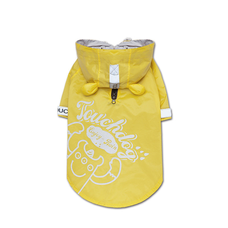 Impermeabile per Cani Modello Touch Dog – Stampa Granchietto con Cappuccio - Dog Moda