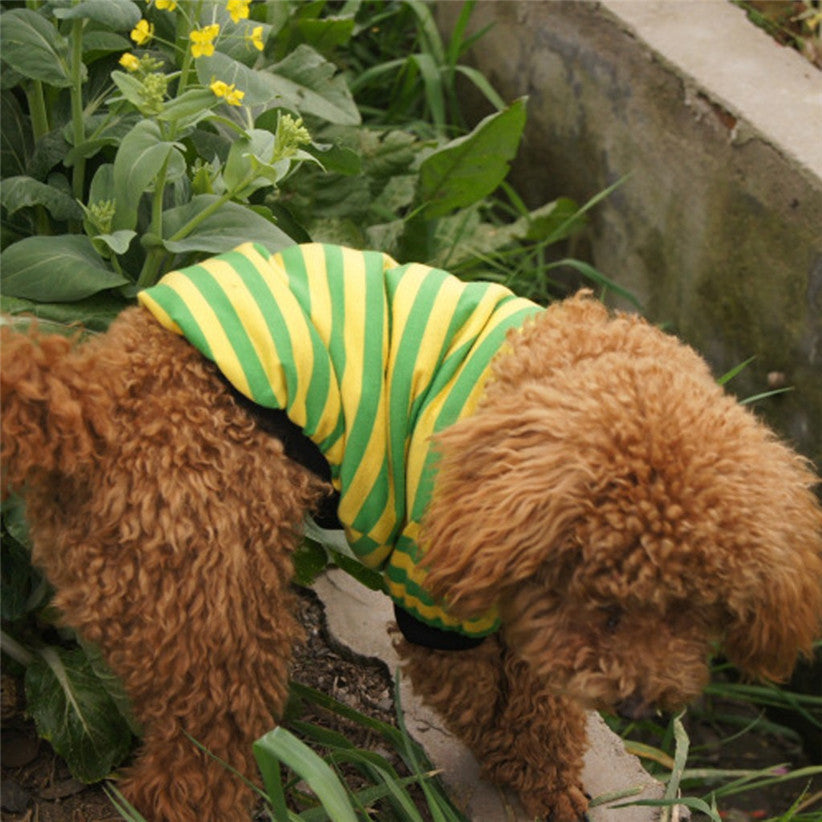Maglia a Righe per Cani Invernale in Poliestere Caldo