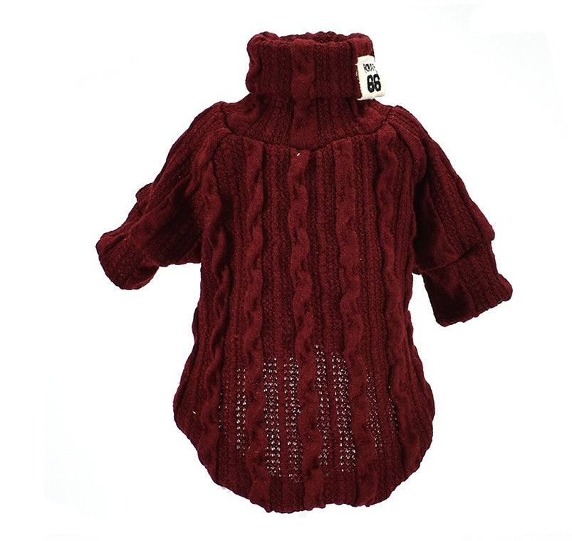 Maglione intrecciato modello "Warm" per cani di piccola taglia - Dog Moda