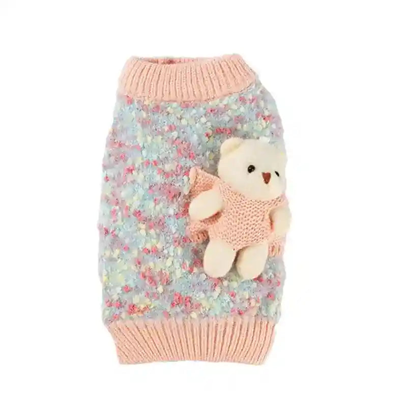 Maglione Coral per Cani - Orsetto 3D in Pile Morbido by Dog Moda