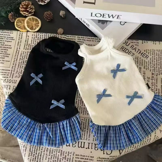 Vestitino preppy per gatti e cani piccoli