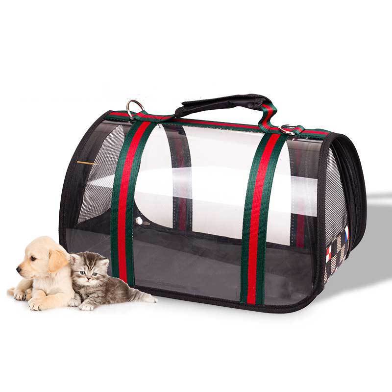 Transparent Pet Carrier for Dogs and Cats - Comfort and Control While Traveling 