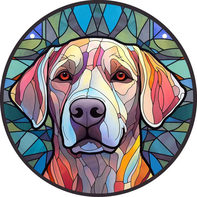 Pendaglio Cani Colorato con Catenella - Diverse Razze