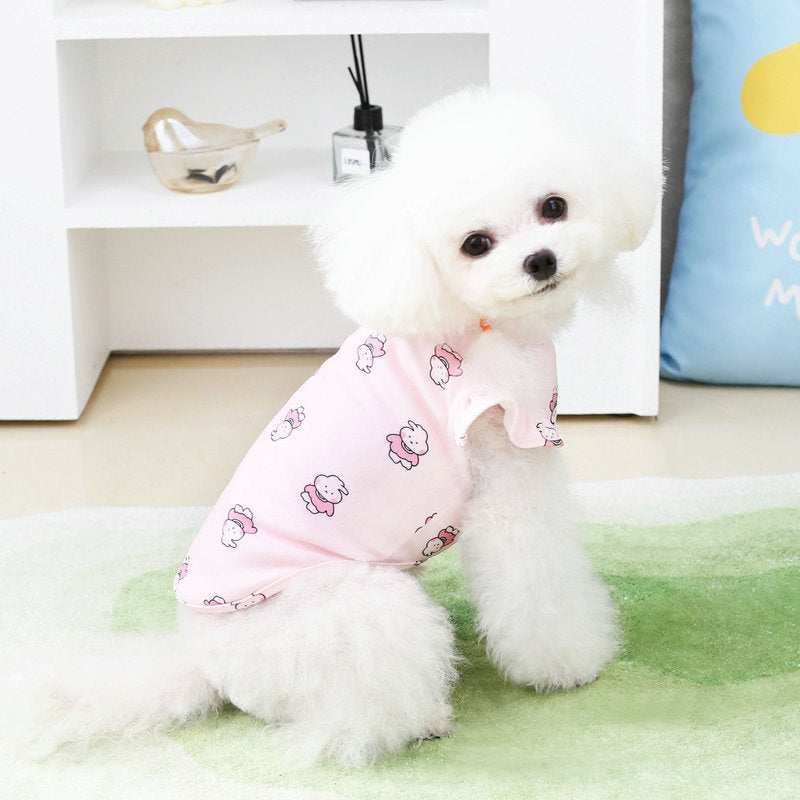 "DearBunny" Dog Shirt with Shoulder Pads