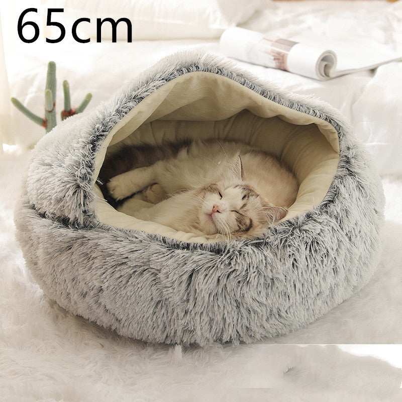 Cuccia Avvolgente "Comfort Ciambella" in Pile con Copertina - Dog Moda