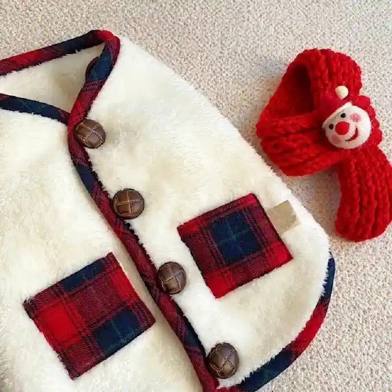 For Autumn And Winter, Puppies, Two-legged Vests, Small And Medium-sized Dogs, Fleece Jackets, Cat Coats, Scarves, Pet Clothes by Dog Moda