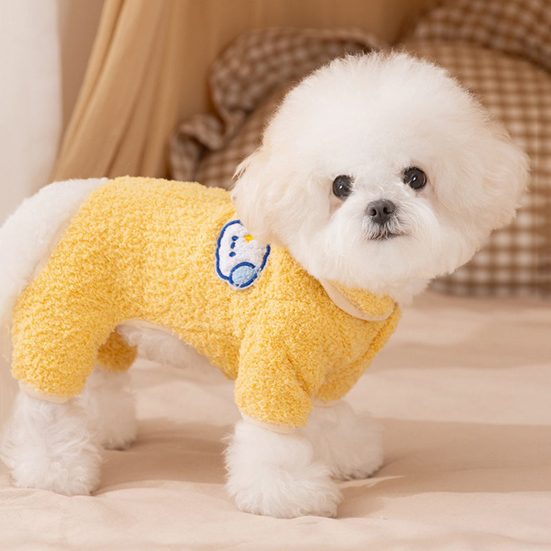 Pigiamino Cane Lemon 4 Zampe - Tutina Ricamo Maltese