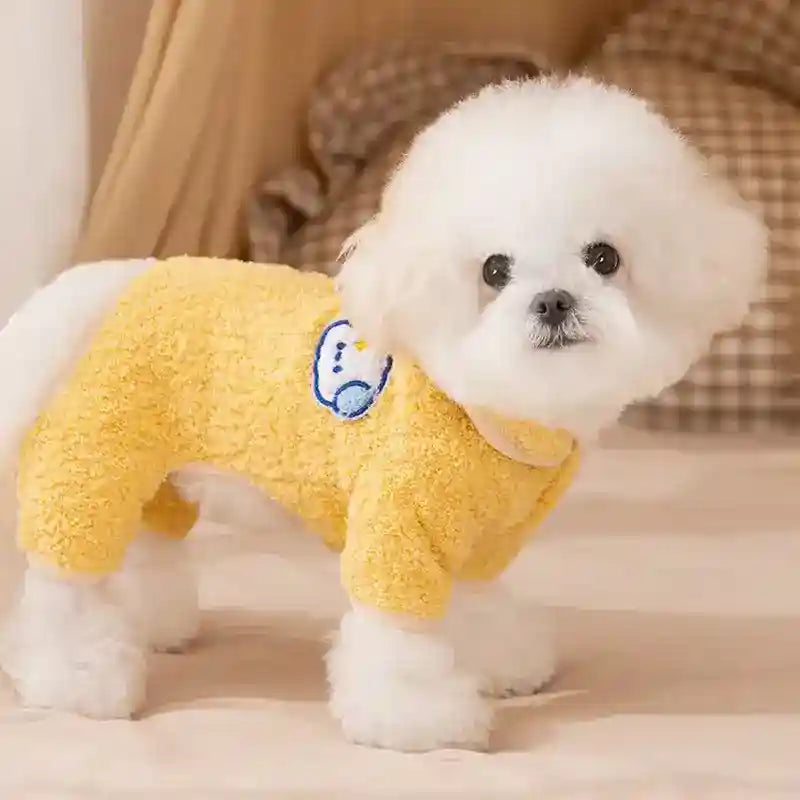 Pigiamino Cane Lemon 4 Zampe - Tutina Ricamo Maltese by Dog Moda