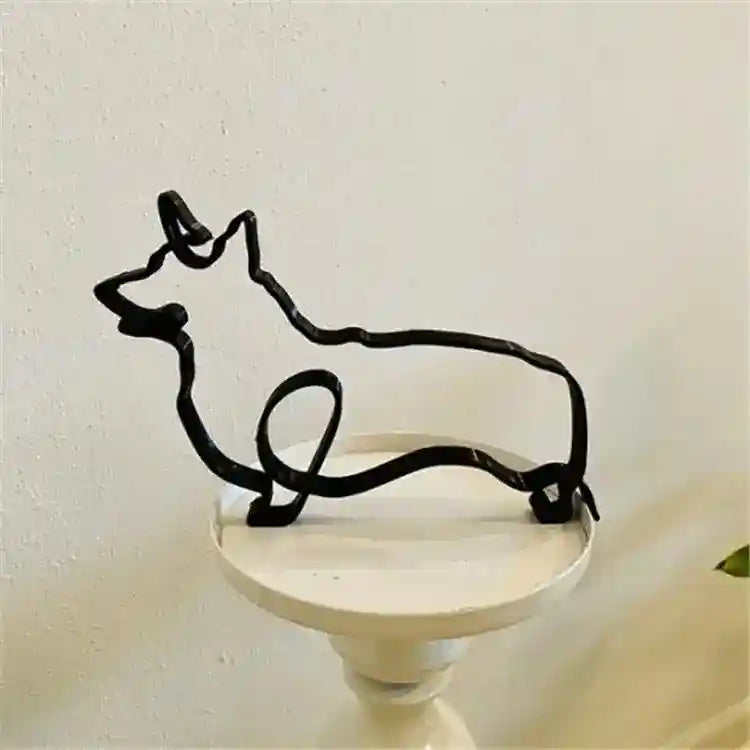 Statua Cane in Metallo Scultura Decorativa Moderna by Dog Moda