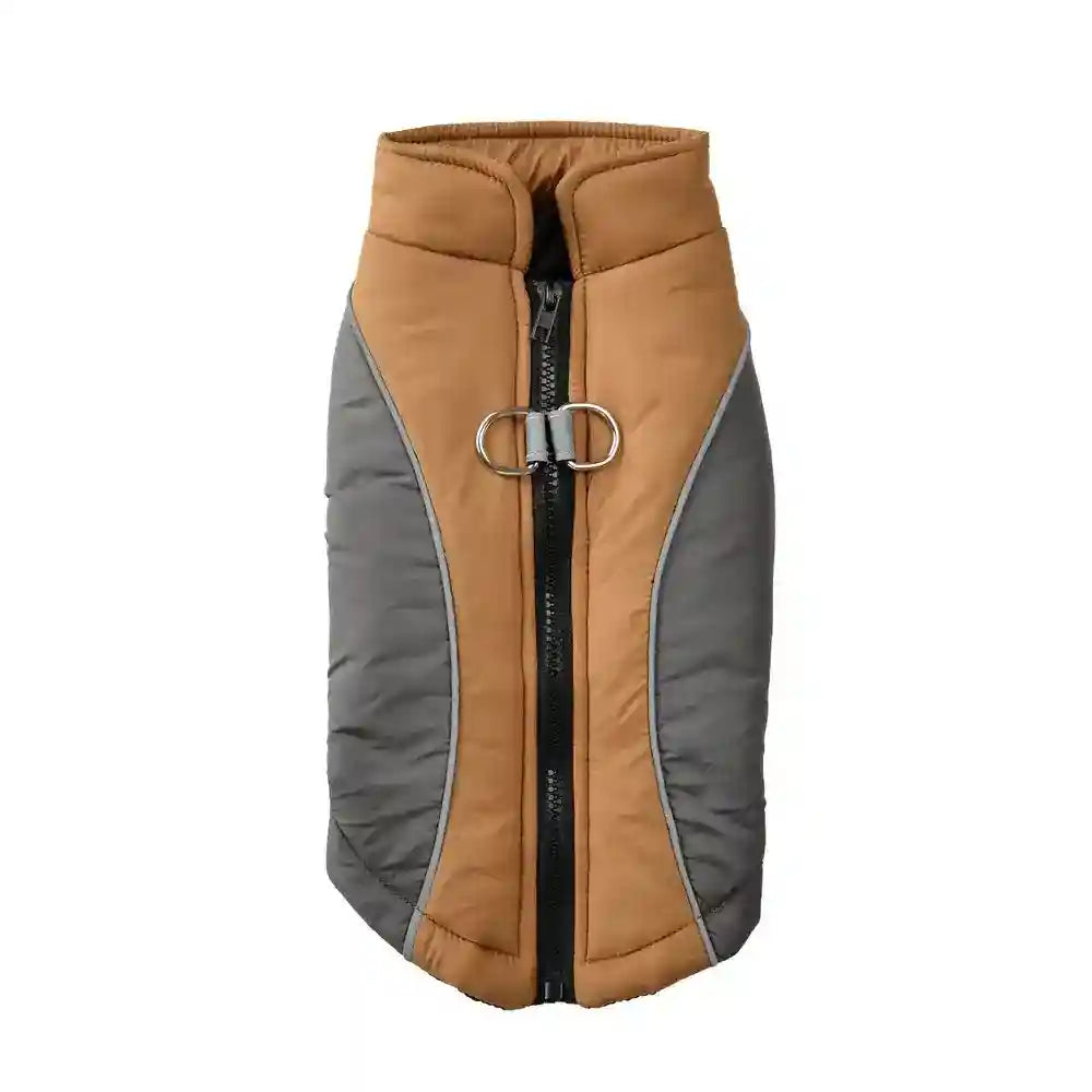 Abrigo sin mangas reflectante para perros - Cremallera dorsal