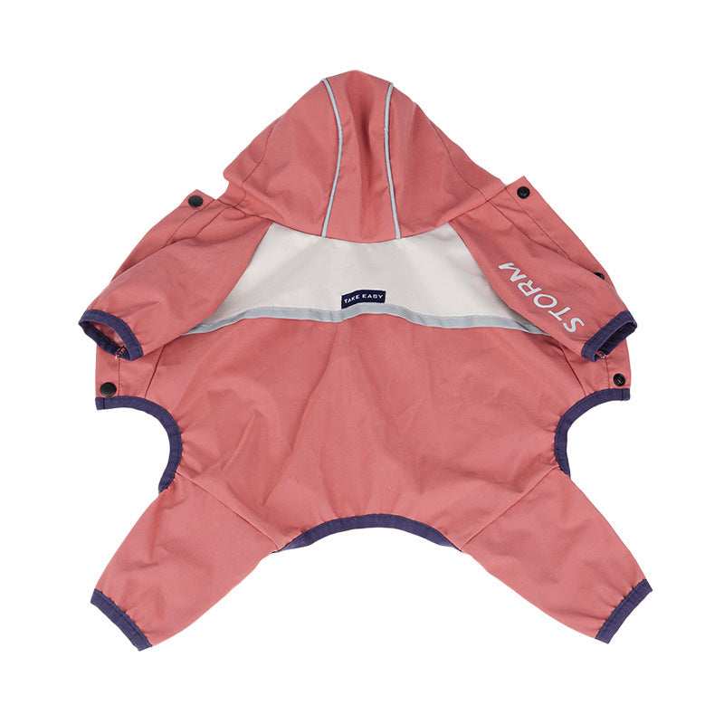 "STORM" Dog Raincoat - Full Protection with Hood and Harness Hole