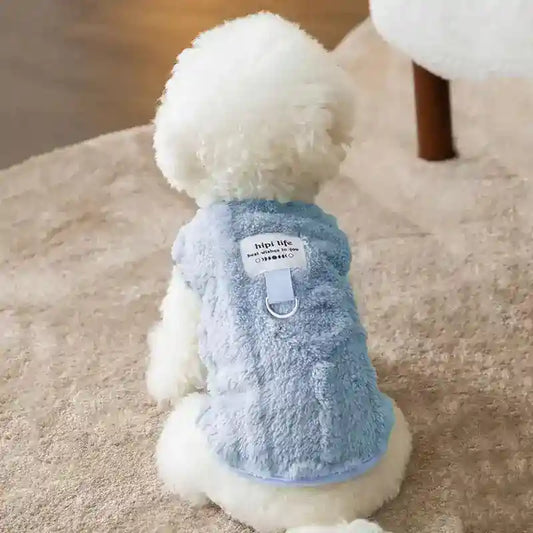 Maglia Squisita Cani Smanicata - Pile Anello Pettorina Calda by Dog Moda