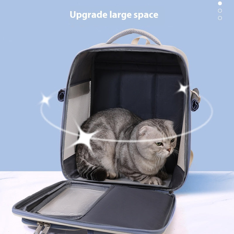 Zaino Trasportino per Gatti - Antigraffio e Idrorepellente