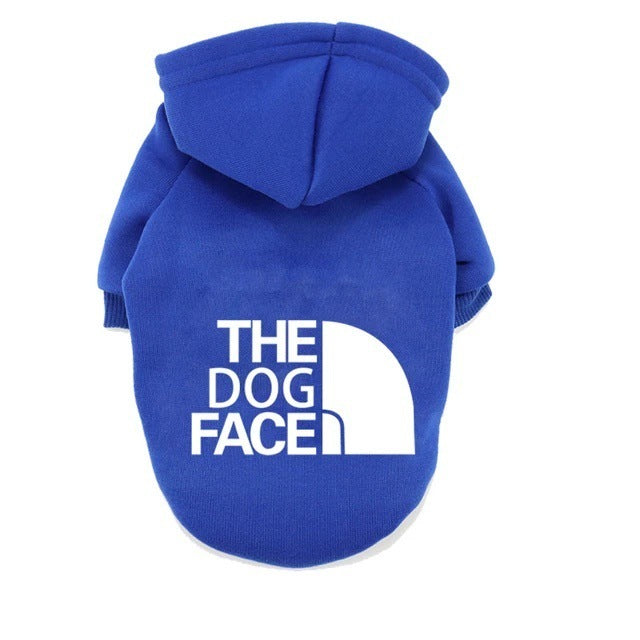 „The Dog Face“ Sportlicher Fleece-Hoodie für Hunde – Komfort und Style für jede Größe!