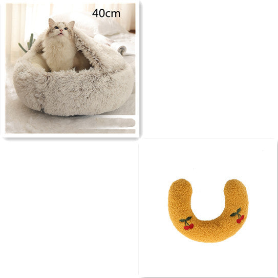 Cuccia Avvolgente "Comfort Ciambella" in Pile con Copertina - Dog Moda