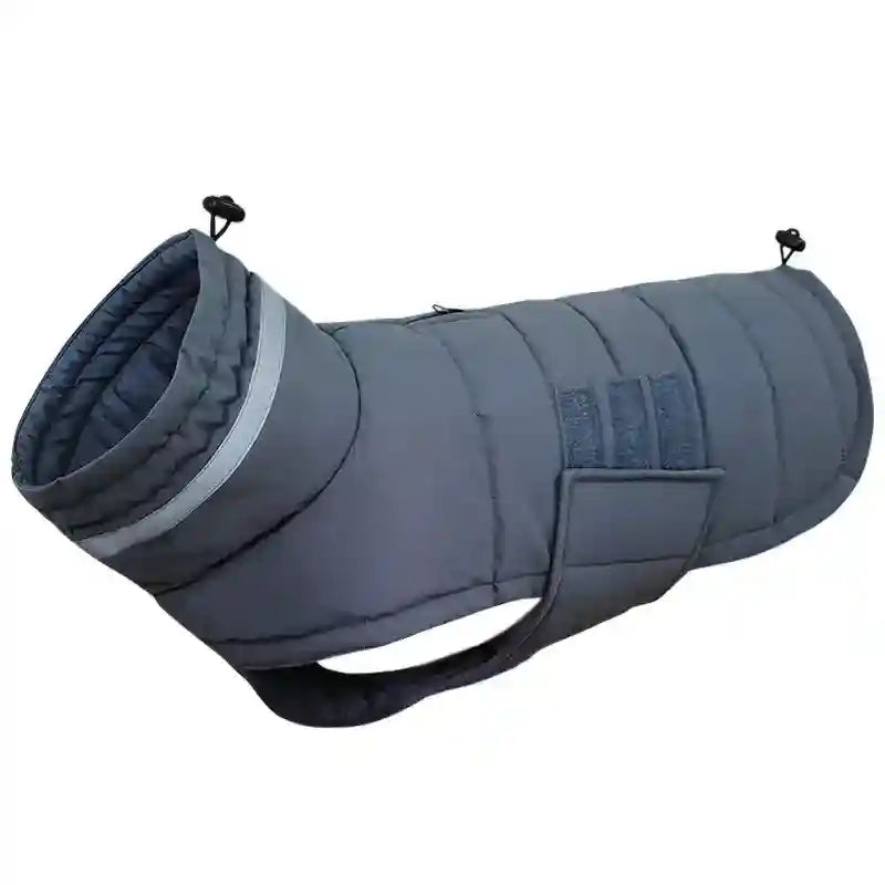 Abrigo impermeable para perros con velcro y detalles reflectantes