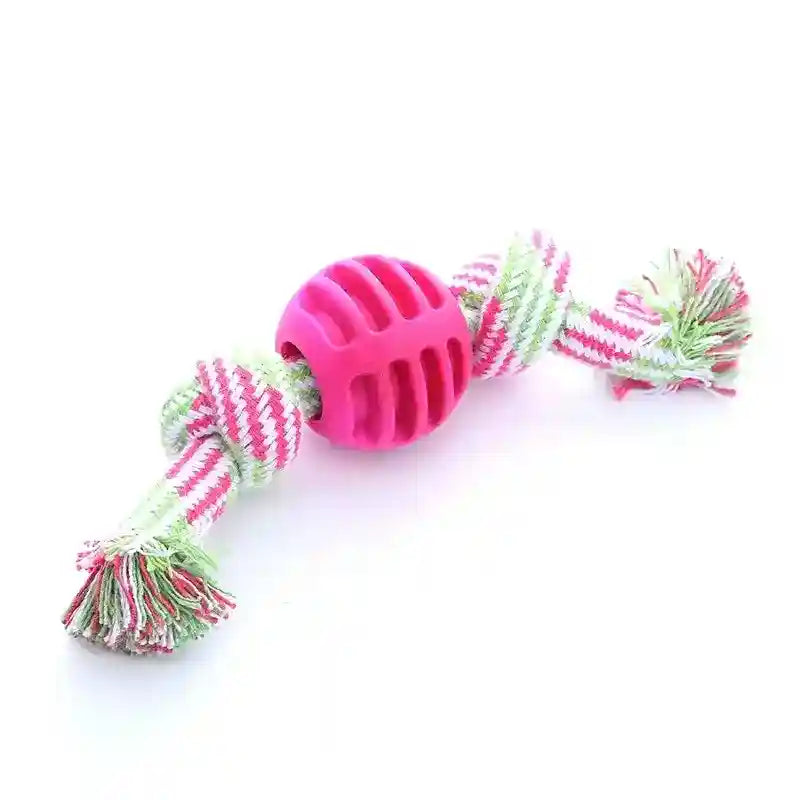 Corda con Pallina Cani - Gioco Masticazione Resistente by Dog Moda