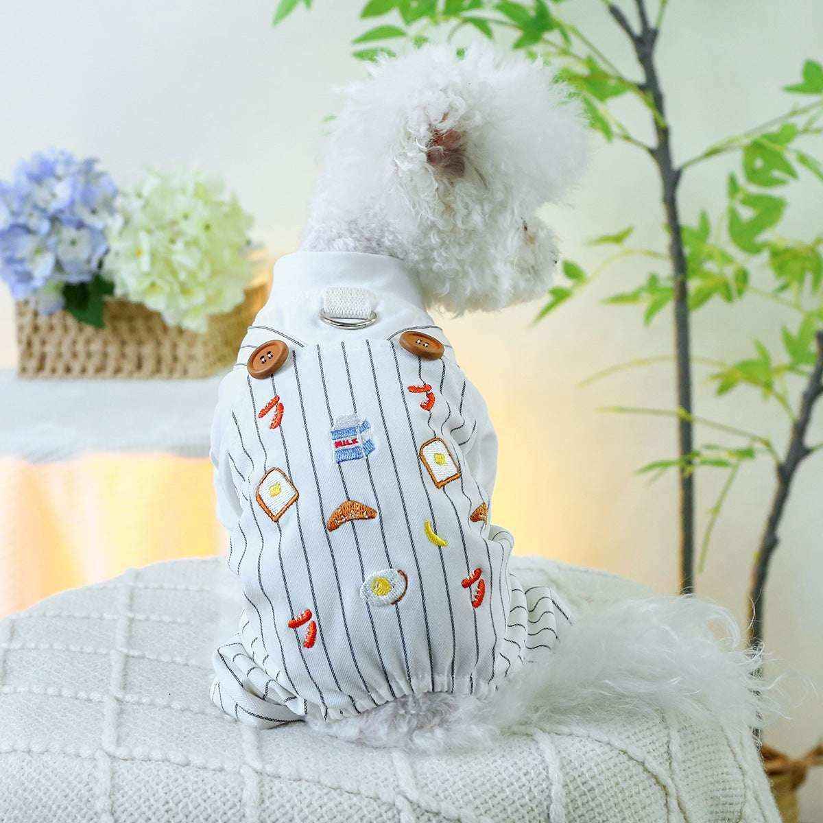 Tutina Breakfast per Cani Piccoli | Body con Pettorina e Zampe