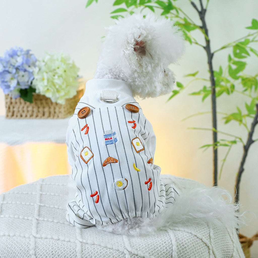 Tutina Breakfast per Cani Piccoli | Body con Pettorina e Zampe