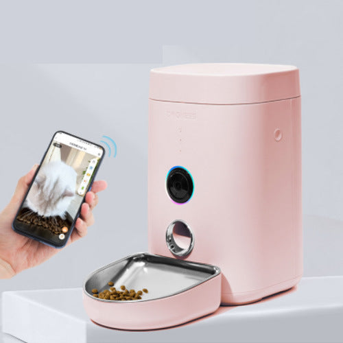 Automatic kibble dispenser controlled by App and camera