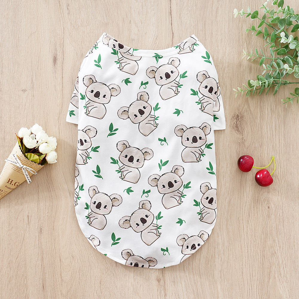 MAGLIETTA COLORATA PER CANI TAGLIE PICCOLE E MEDIE | FANTASIE CUPCAKE, KOALA, DINOSAURI... - Dog Moda