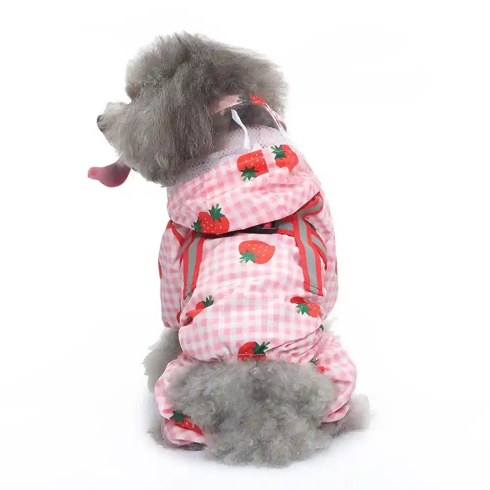 Impermeabile Cani con Pettorina e Cappuccio Integrati by Dog Moda