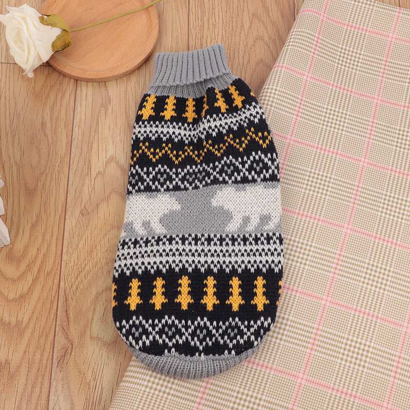 Dog Sweater Model "Fanny" - High Neck, Warm and Stretchy!