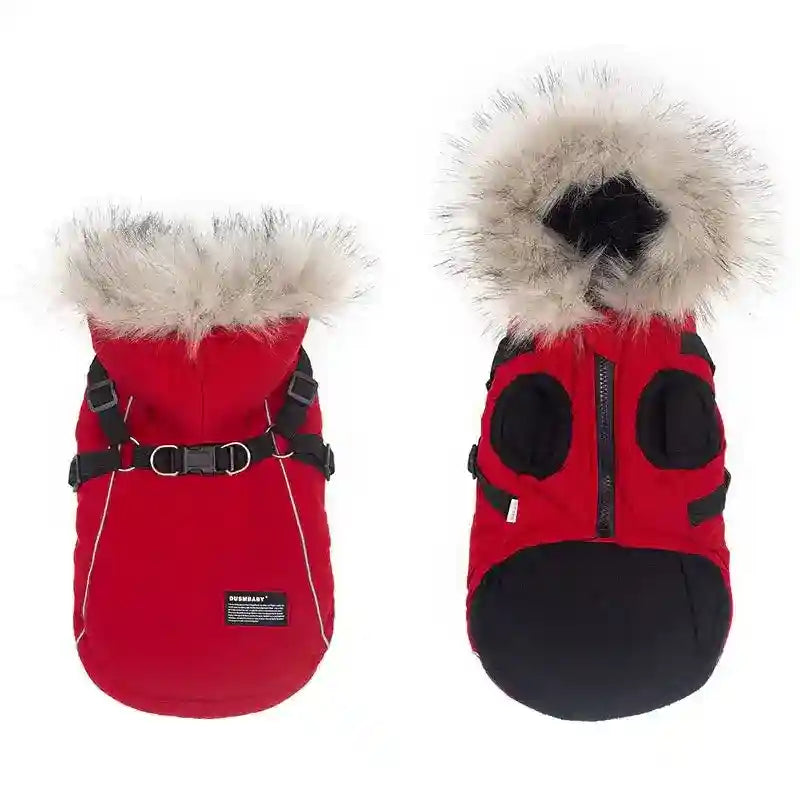 Cappotto Cane DUMSBABY Pettorina - Riflettente Cappuccio by Dog Moda