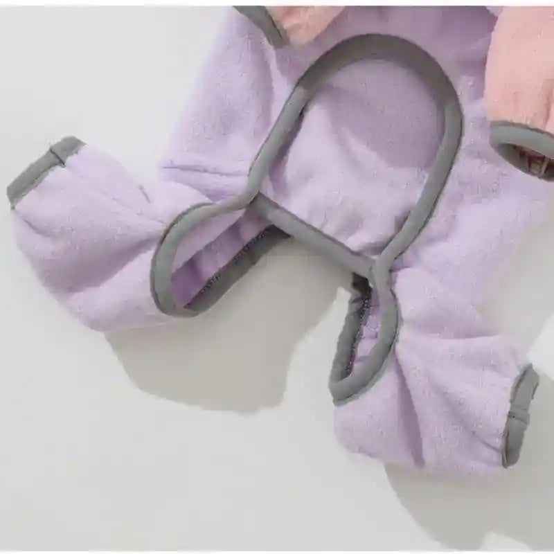 Abrigo de forro polar para perros Spirit con cremallera y anillo para correa