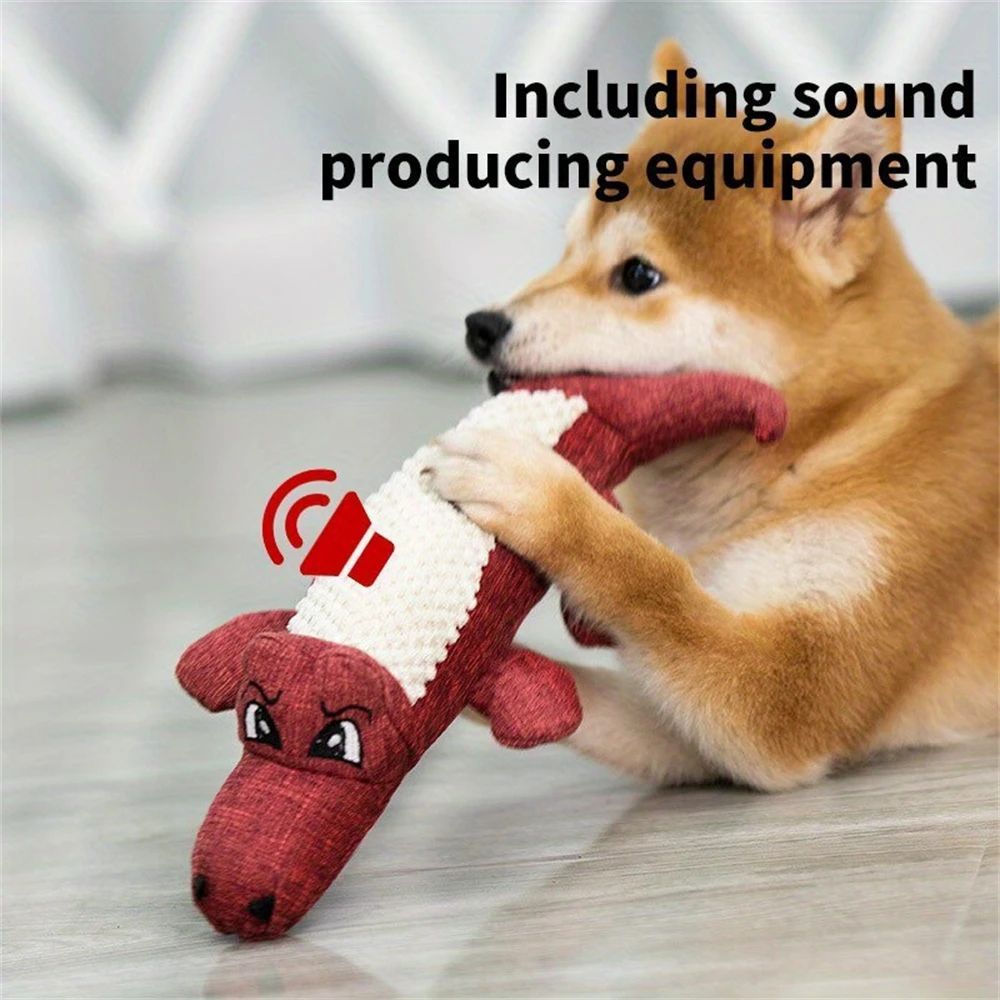 Croccodino Bite Resistant Plush Dog Toy