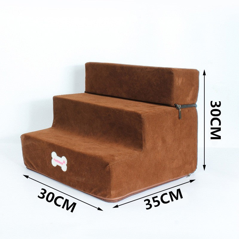 Velvet Dog and Cat Stairs - Cheepet
