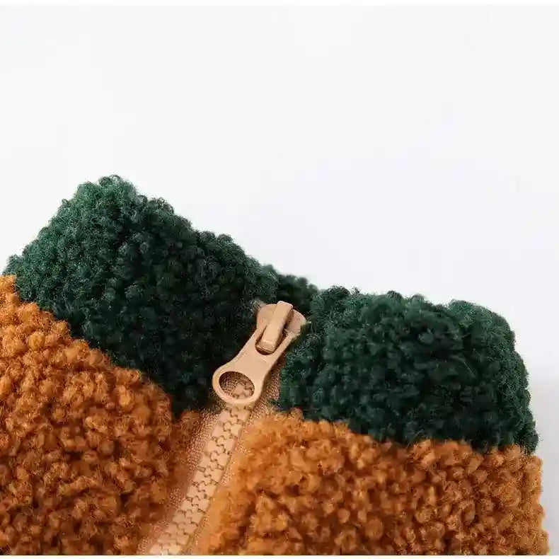 Giacca Pile Cani Wake Me In Spring - Patch Scoiattolo by Dog Moda