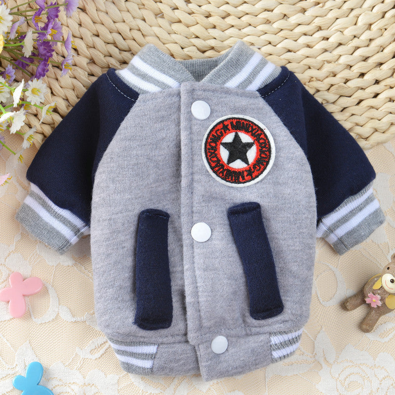 Dog Sweatshirt "Baseball Uniform" - Elegance and Comfort for Winter