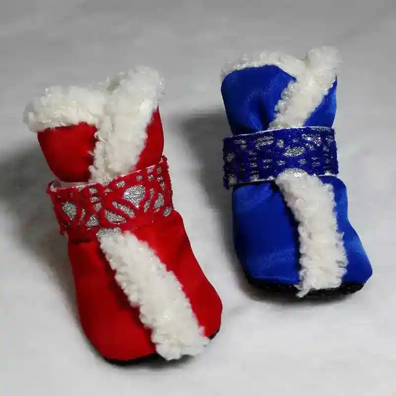 Scarpine Invernali per Cani in Pile Caldo Imbottite by Dog Moda