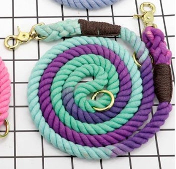 Guinzaglio in Cotone Multi-color per Cani – Comfort, Stile e Controllo