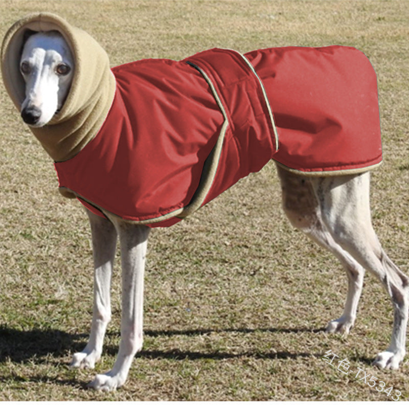Cappotto per Alano in Pile e Tessuto Tecnico - Comfort e Protezione