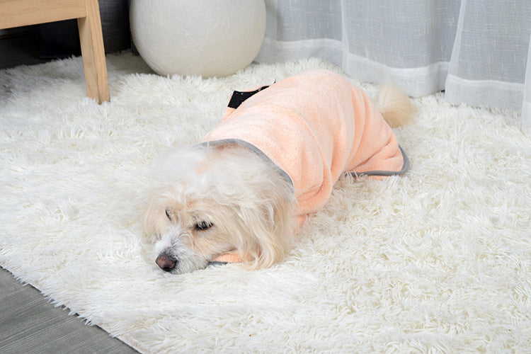 Absorbent and Soft Terry Bathrobe for Dogs and Cats