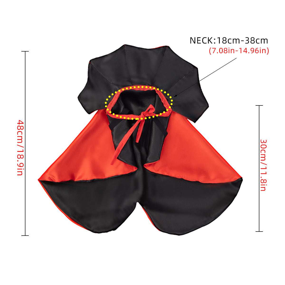 Mantello del Conte Vampiro Halloween - Dog Moda
