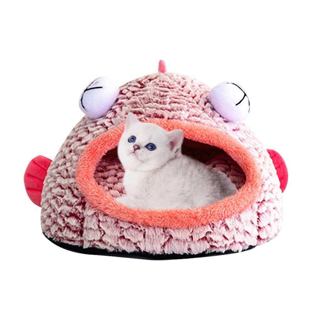 Cuccia per Gatti a Grotta a Forma di Pesce "Flipper" - Nido Morbido 3D