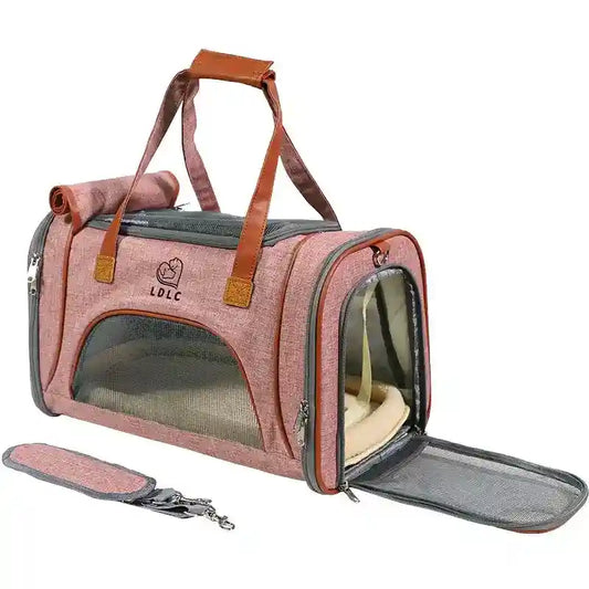 Trasportino Cani in Tela con Tracolla e Cuscino Lavabile by Dog Moda