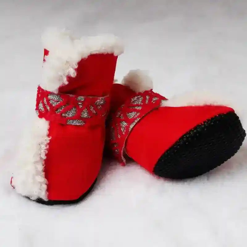 Scarpine Invernali per Cani in Pile Caldo Imbottite by Dog Moda