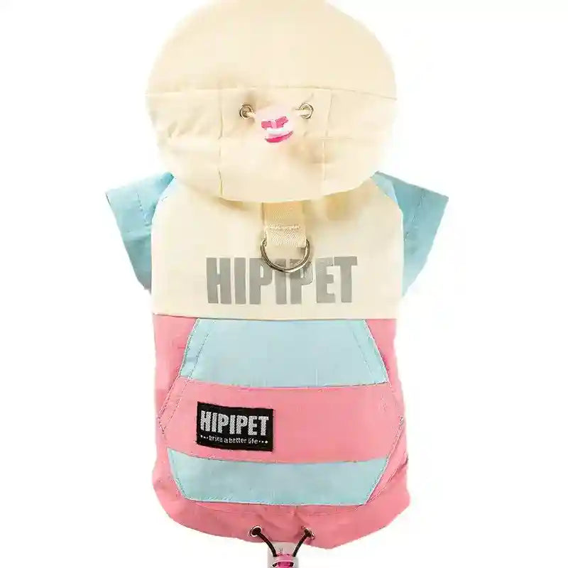 Impermeabile HIPIPET con Cappuccio e Visiera per Cani by Dog Moda