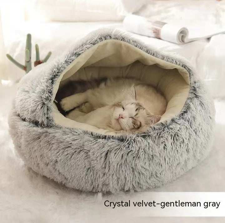 Cuccia Avvolgente "Comfort Ciambella" in Pile con Copertina - Dog Moda